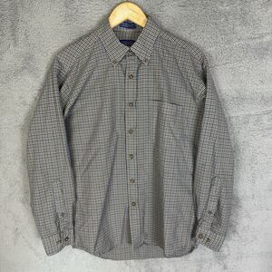 Pendleton Shirt Mens Medium Brown Plaid Wool Long Sleeve Button Outdoor Workwear